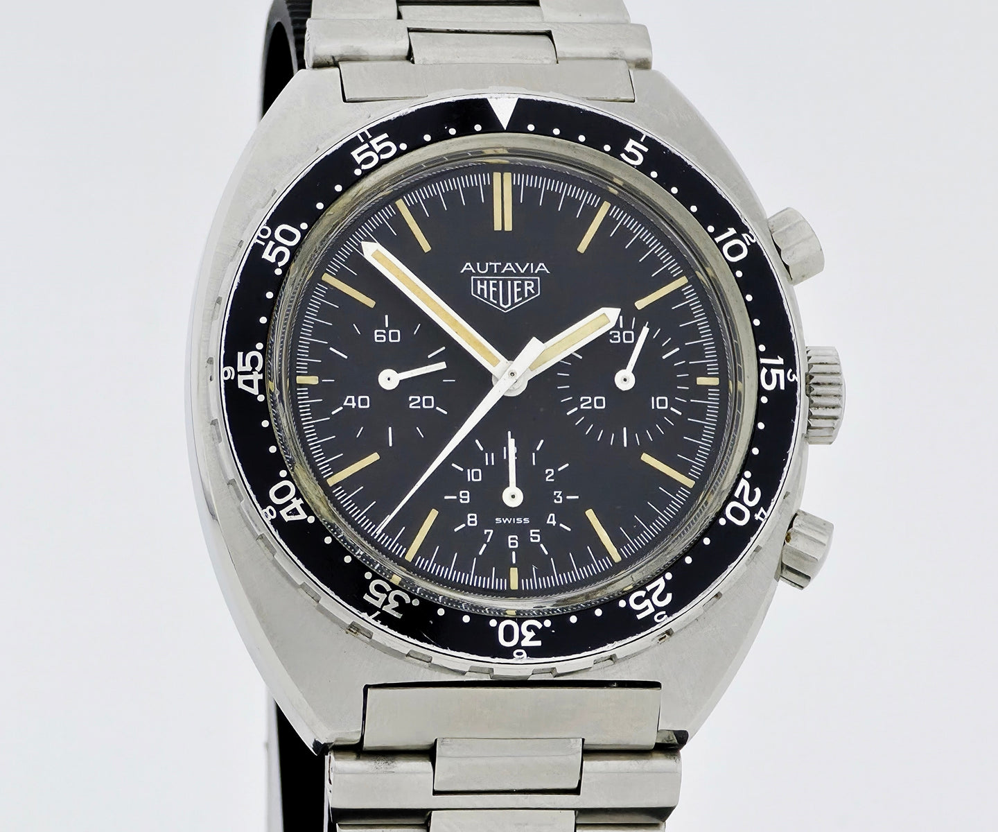 Military HEUER Autavia Chronograph Mechanical Cal. 7736 Steel case 42mm Ref: 73663