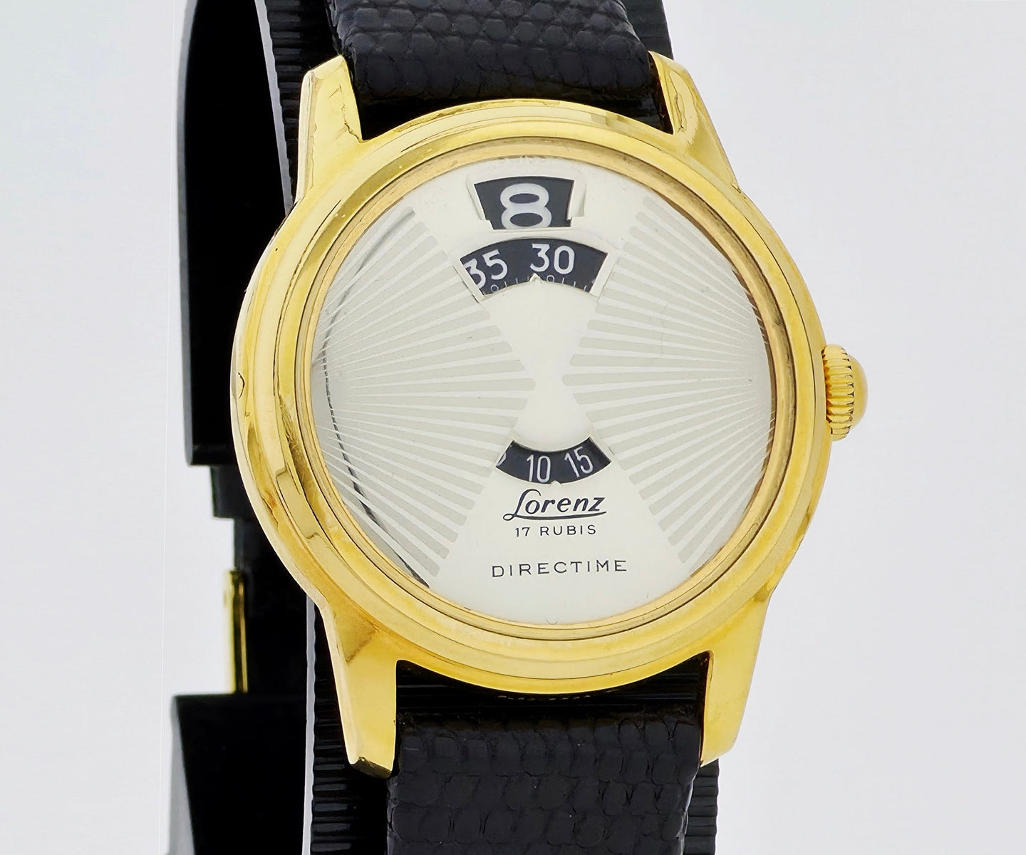 Vintage Lorenz Directime Mechanical 34mm Steel & Gold plated case