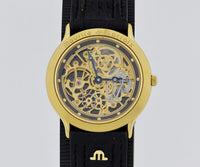 Rare Maurice Lacroix Skeleton mechanical, Gold plated Unisex watch Ref: 12988