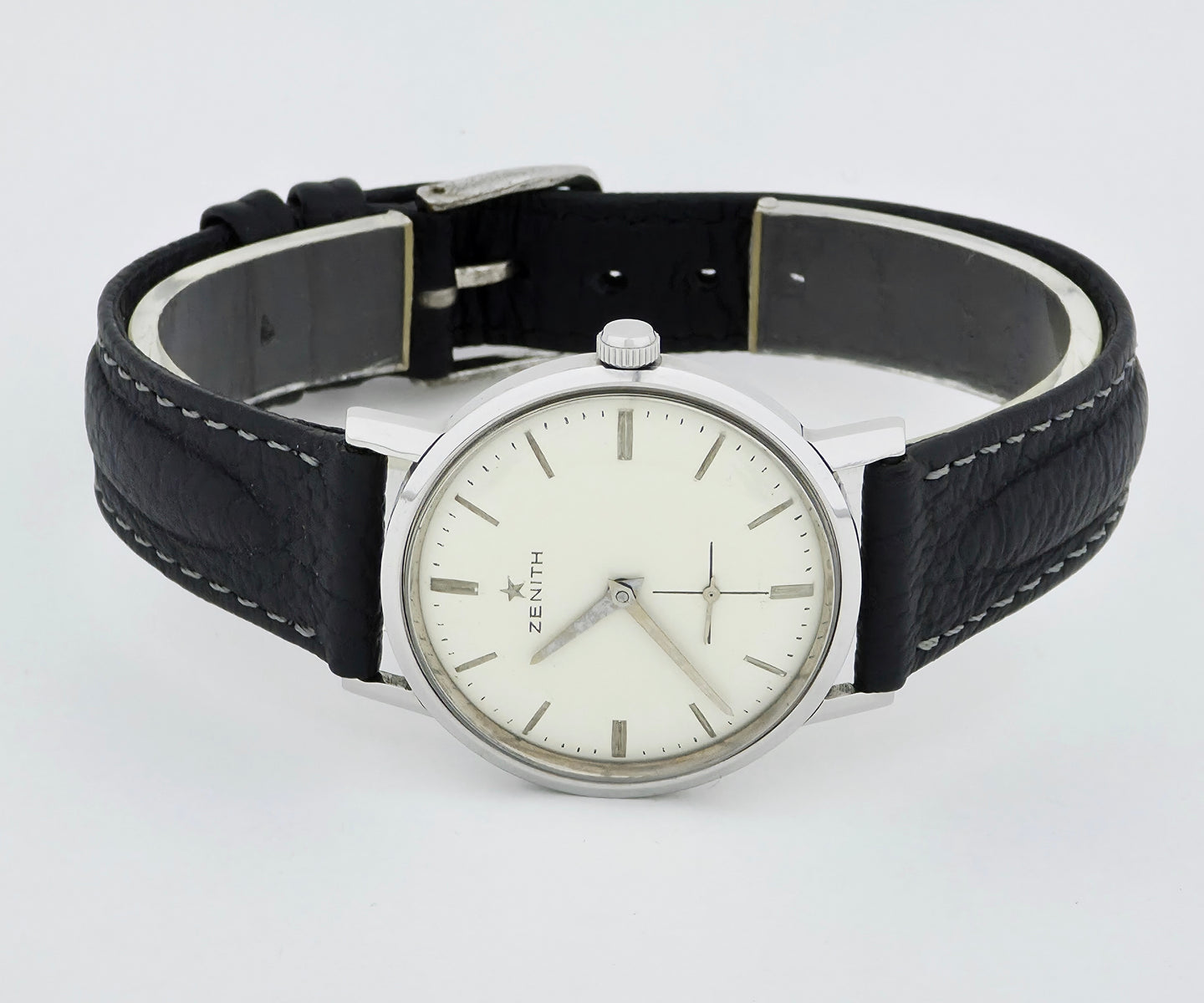 Vintage ZENITH mechanical Cal. 2531 Mid-size Stainless steel case 34mm