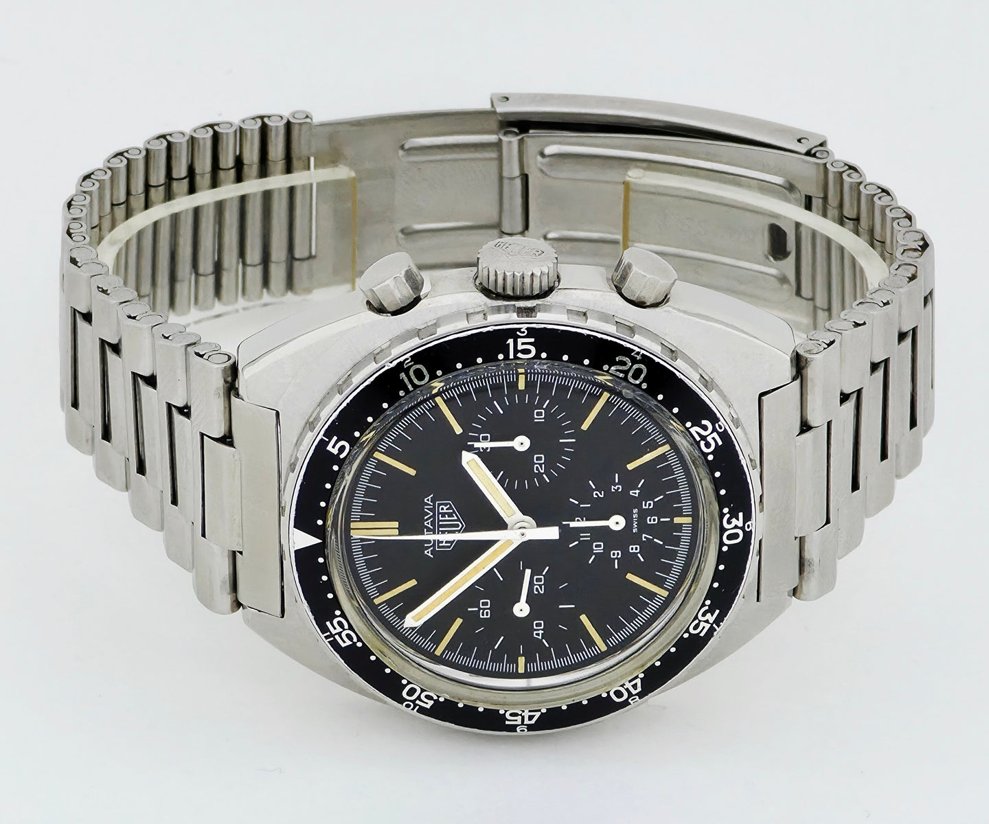 Military HEUER Autavia Chronograph Mechanical Cal. 7736 Steel case 42mm Ref: 73663
