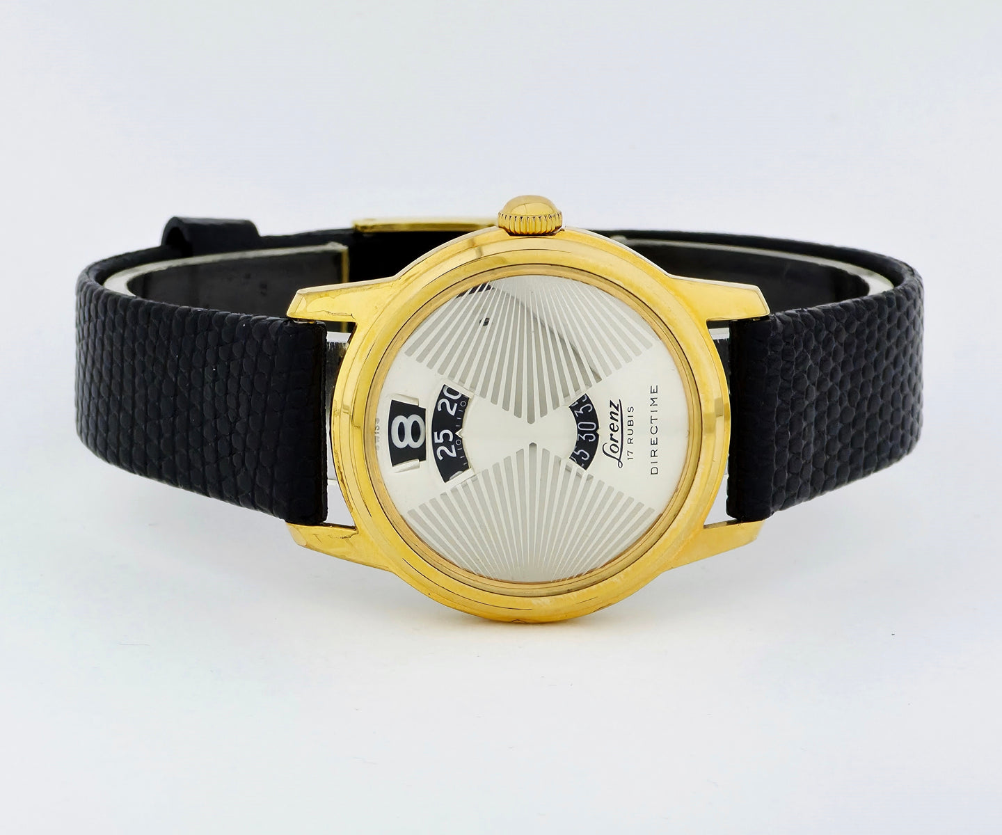 Vintage Lorenz Directime Mechanical 34mm Steel & Gold plated case