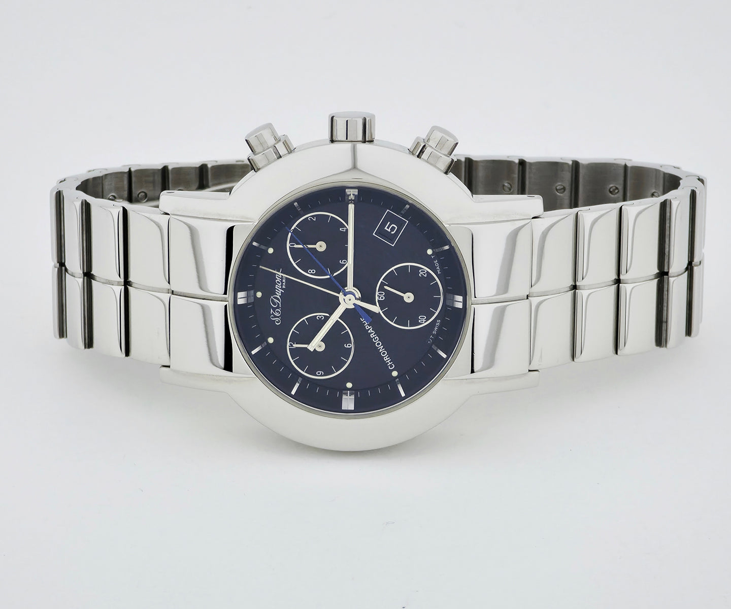 S.T. Dupont Paris Chronograph Quartz 40mm Stainless steel Men's Watch