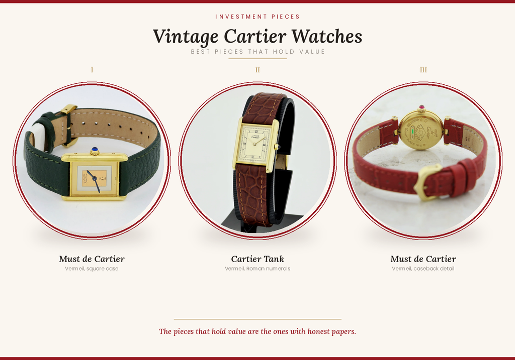 Vintage Cartier Watches: Best Investment Pieces That Hold Value