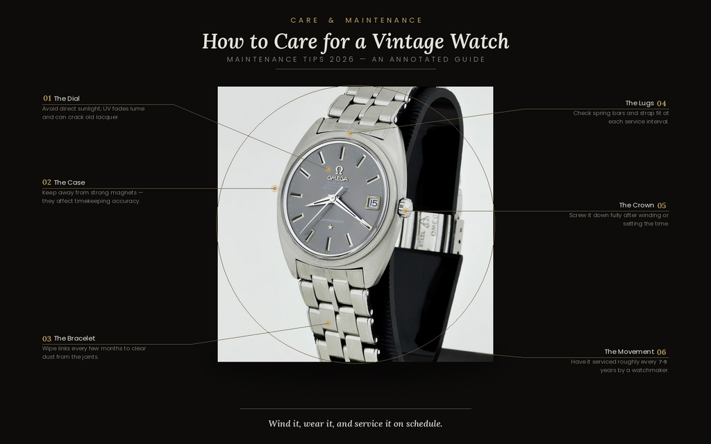 How to Care for a Vintage Watch: Maintenance Tips 2026