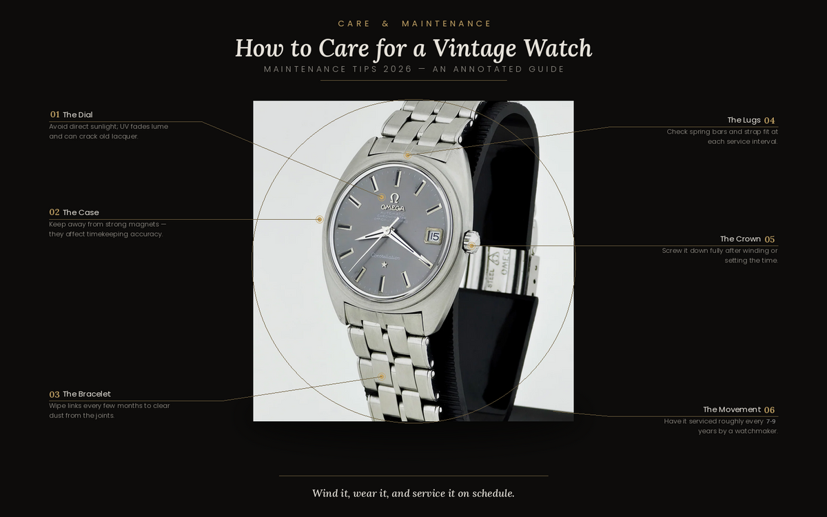 How to Care for a Vintage Watch: Maintenance Tips 2026