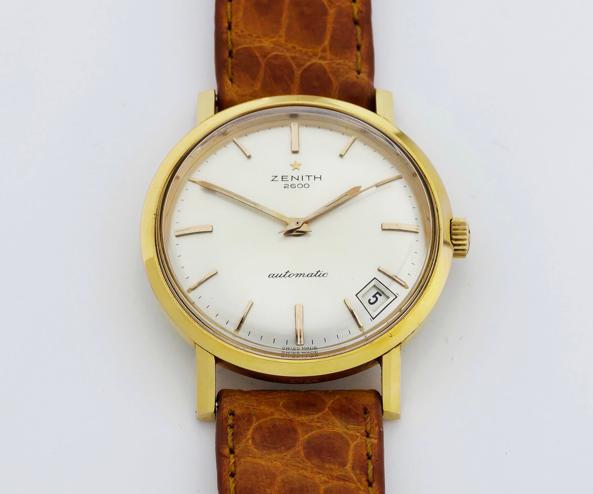 Vintage ZENITH 2600 automatic Cal. 2532PC Steel & Gold plated case 34.5mm