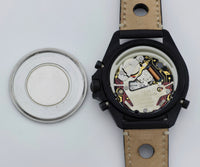 DPW Pluton Army Aviation Watch 1888-1988 Steel Black PVD plated Quartz 41mm
