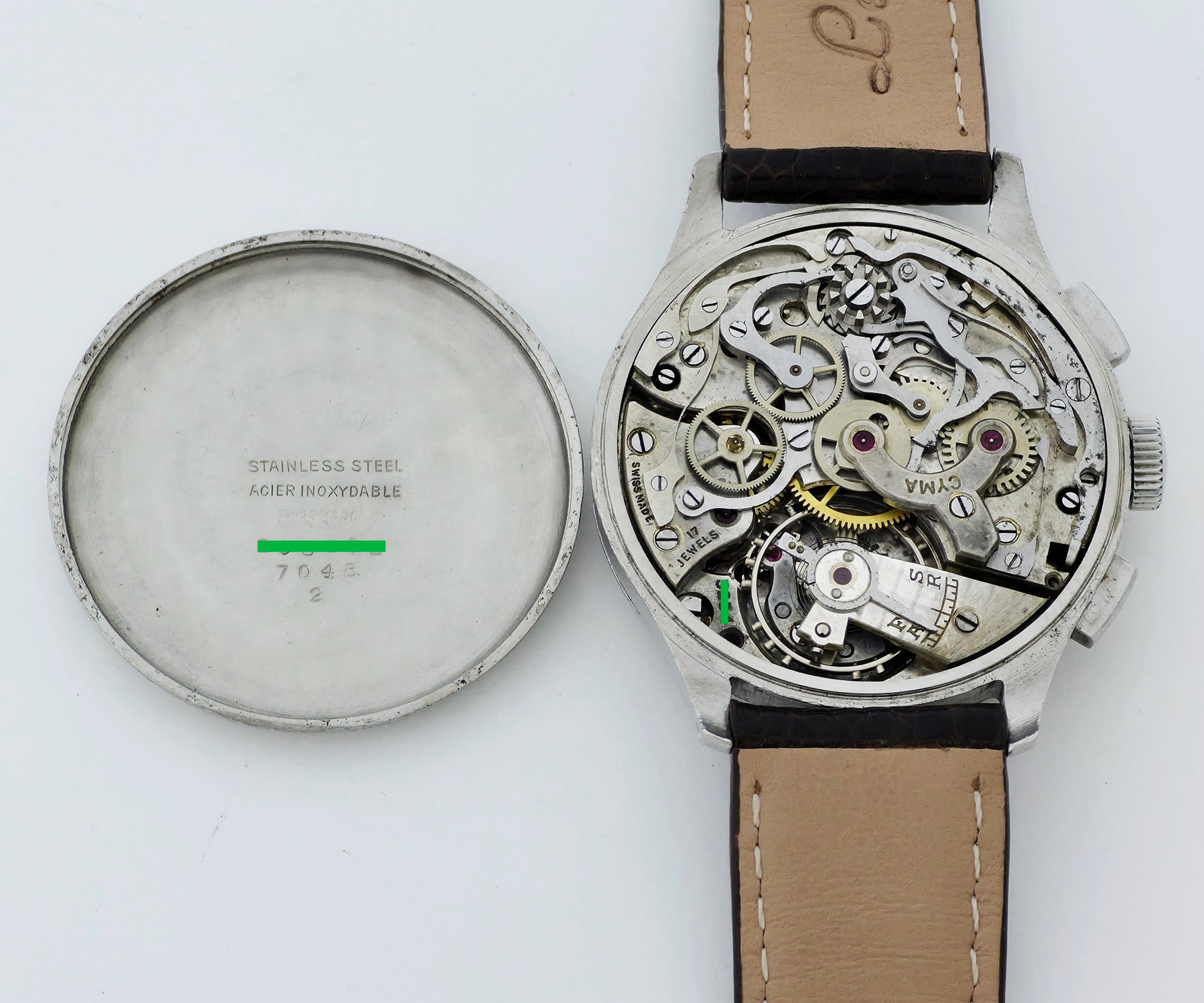 Vintage CYMA Chronograph Mechanical Valjoux Cal. 22 Steel case 36mm