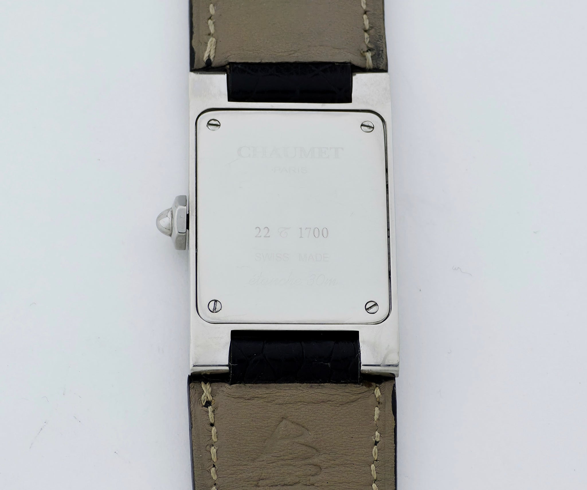 Chaumet Style Paris Quartz, Steel case  Diamond dial, Square women's watch