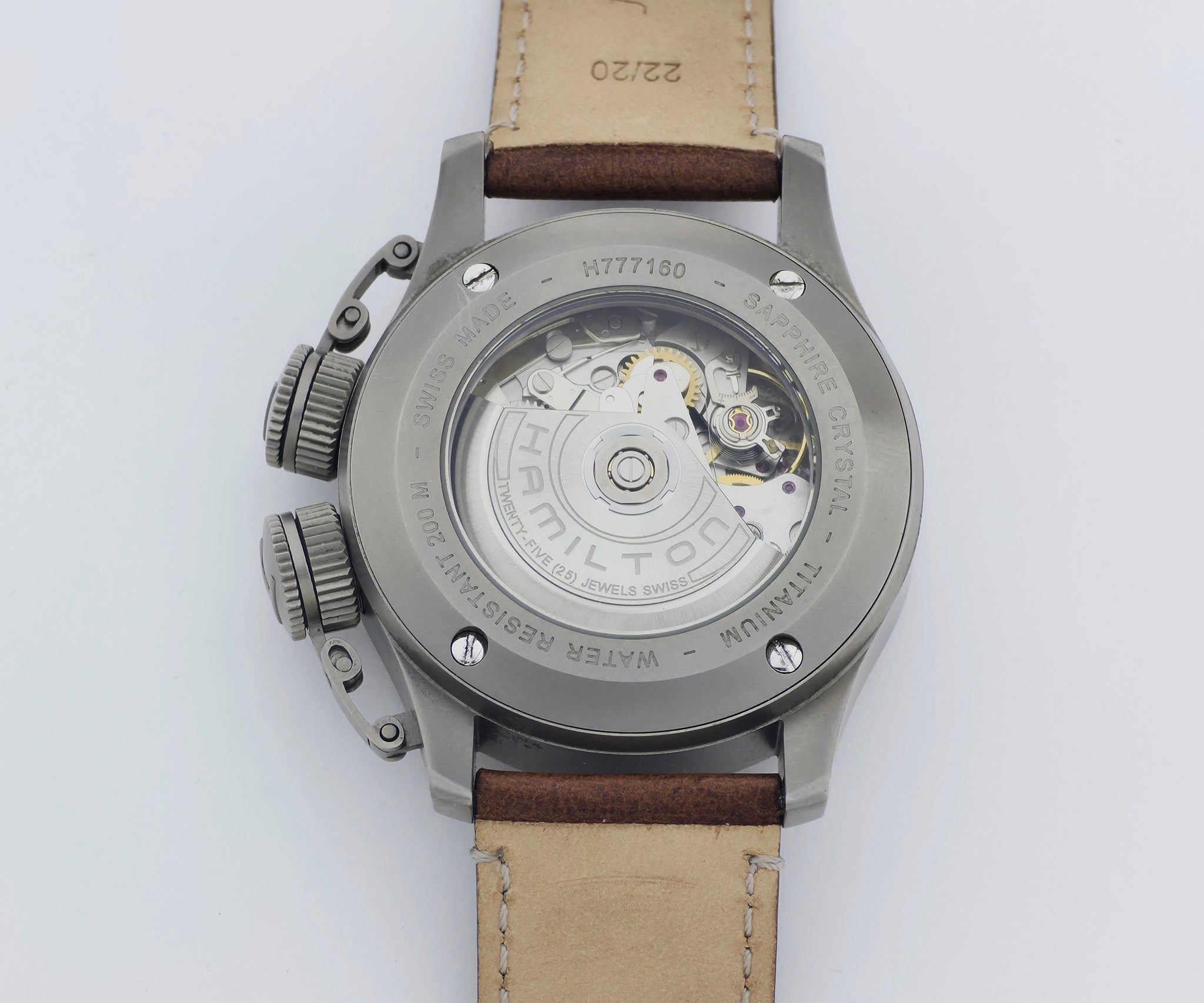 HAMILTON Khaki Navy Frogman, chronograph automatic 42mm Titanium Men's Watch Ref: H777160