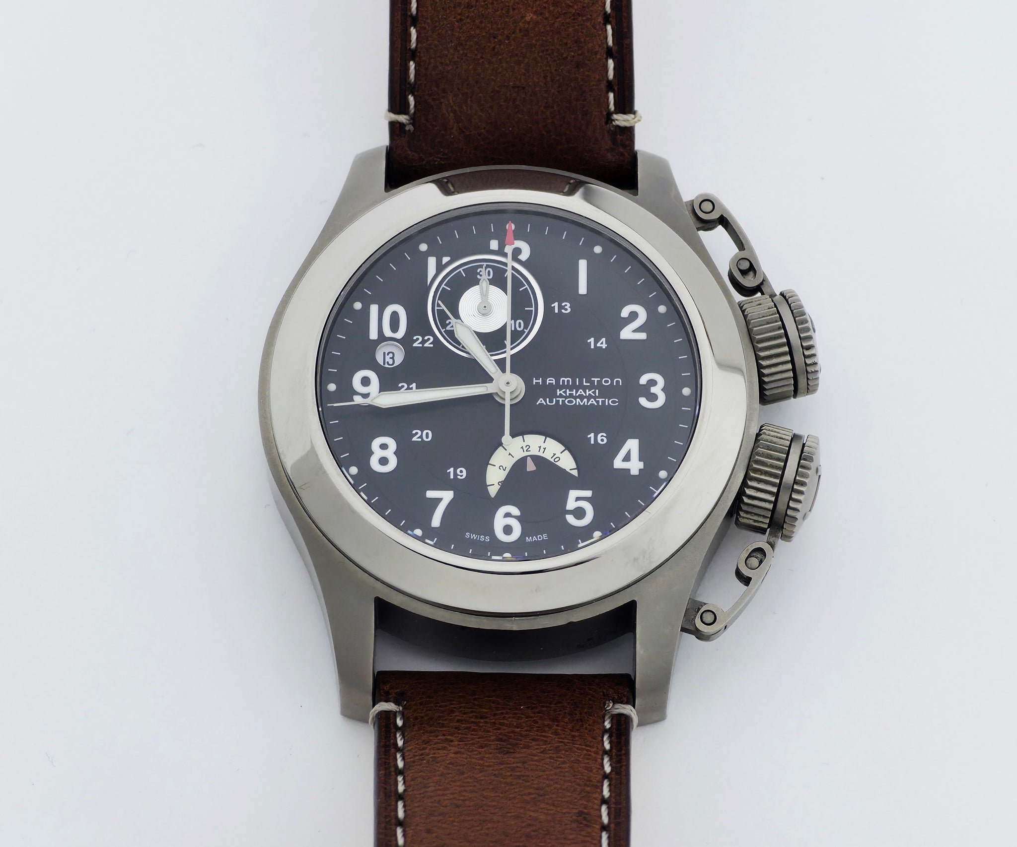 HAMILTON Khaki Navy Frogman, chronograph automatic 42mm Titanium Men's Watch Ref: H777160
