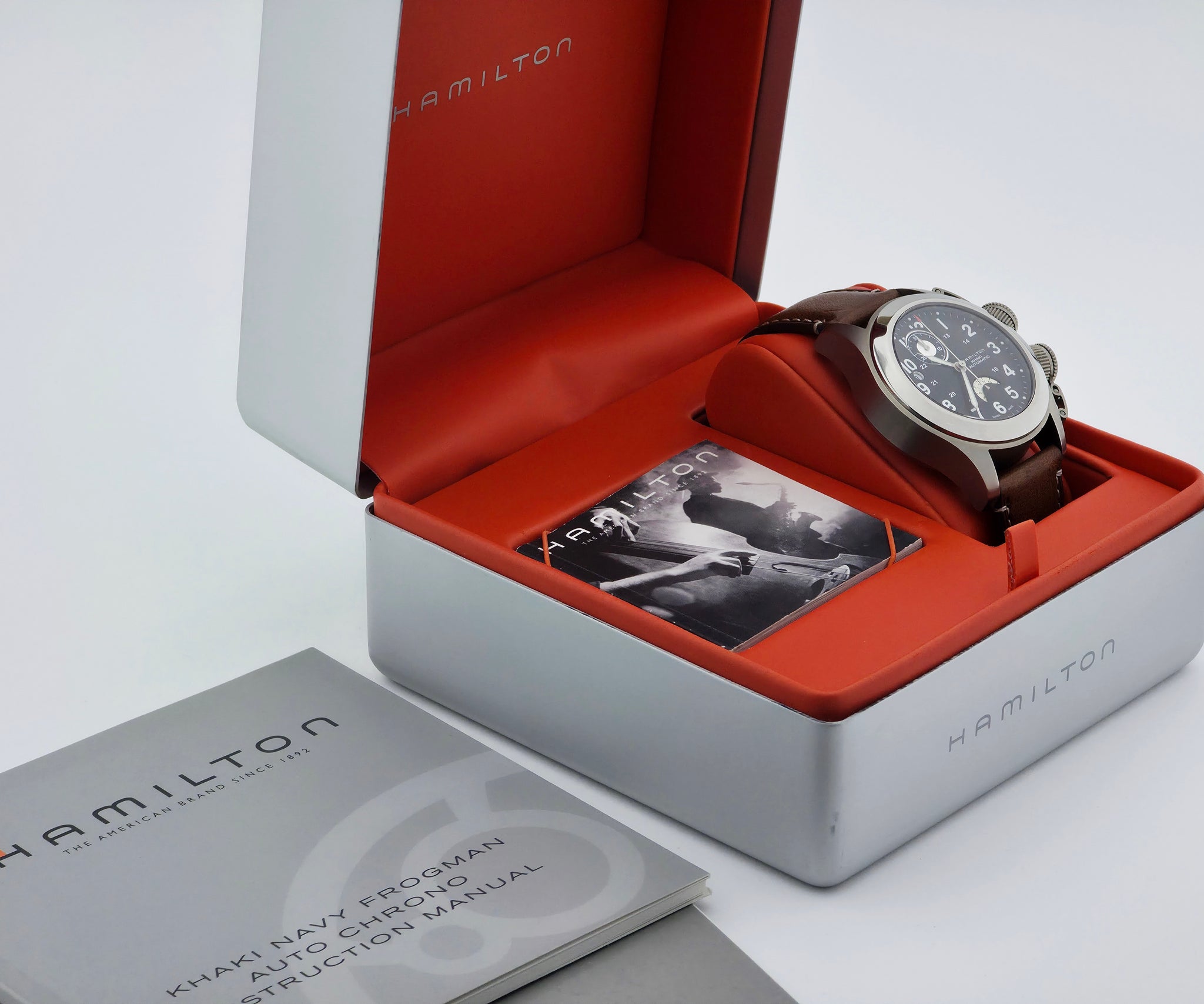 HAMILTON Khaki Navy Frogman, chronograph automatic 42mm Titanium Men's Watch Ref: H777160