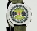1970s AIRAIN chronograph mechanical Valjoux 7734 Stainless steel case 39.5mm