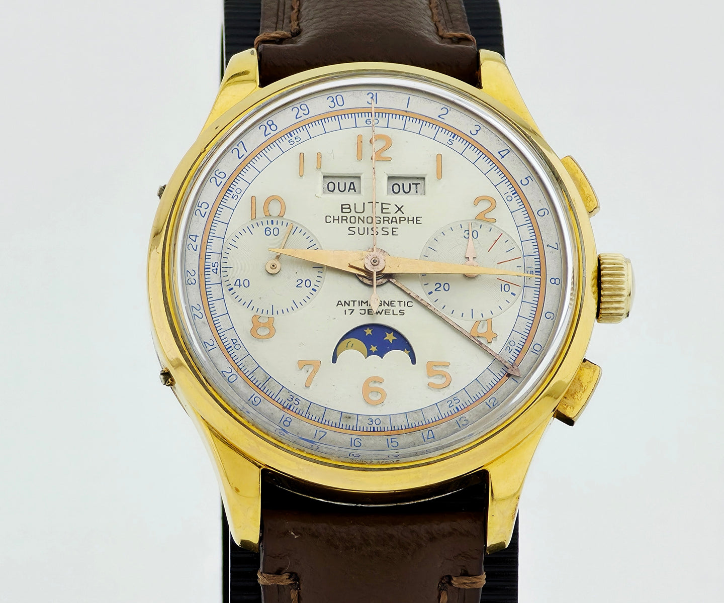 1950s BUTEX chronograph mechanical Venus Cal. 200 Full calendar 37mm Men’s watch