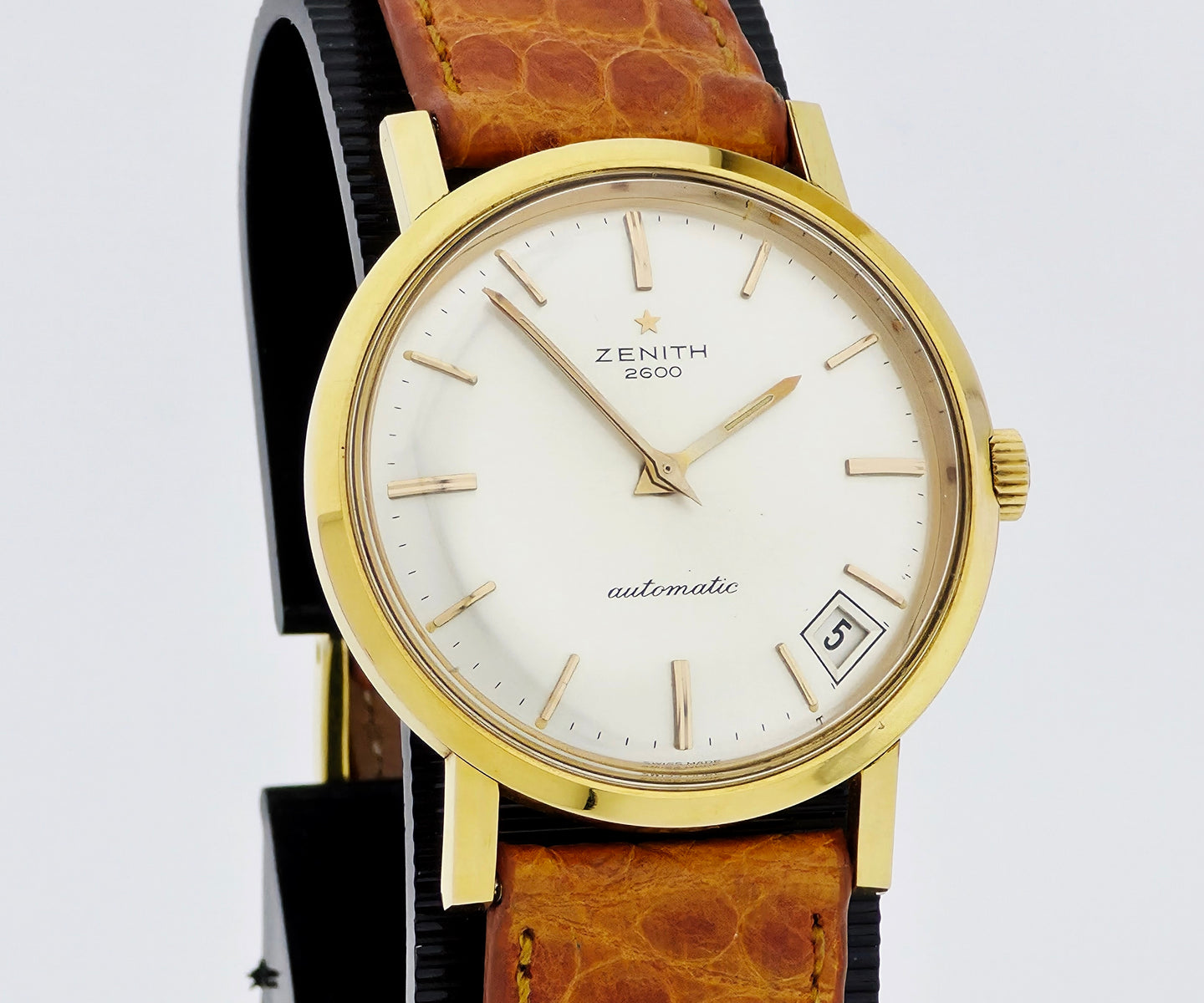 Vintage ZENITH 2600 automatic Cal. 2532PC Steel & Gold plated case 34.5mm