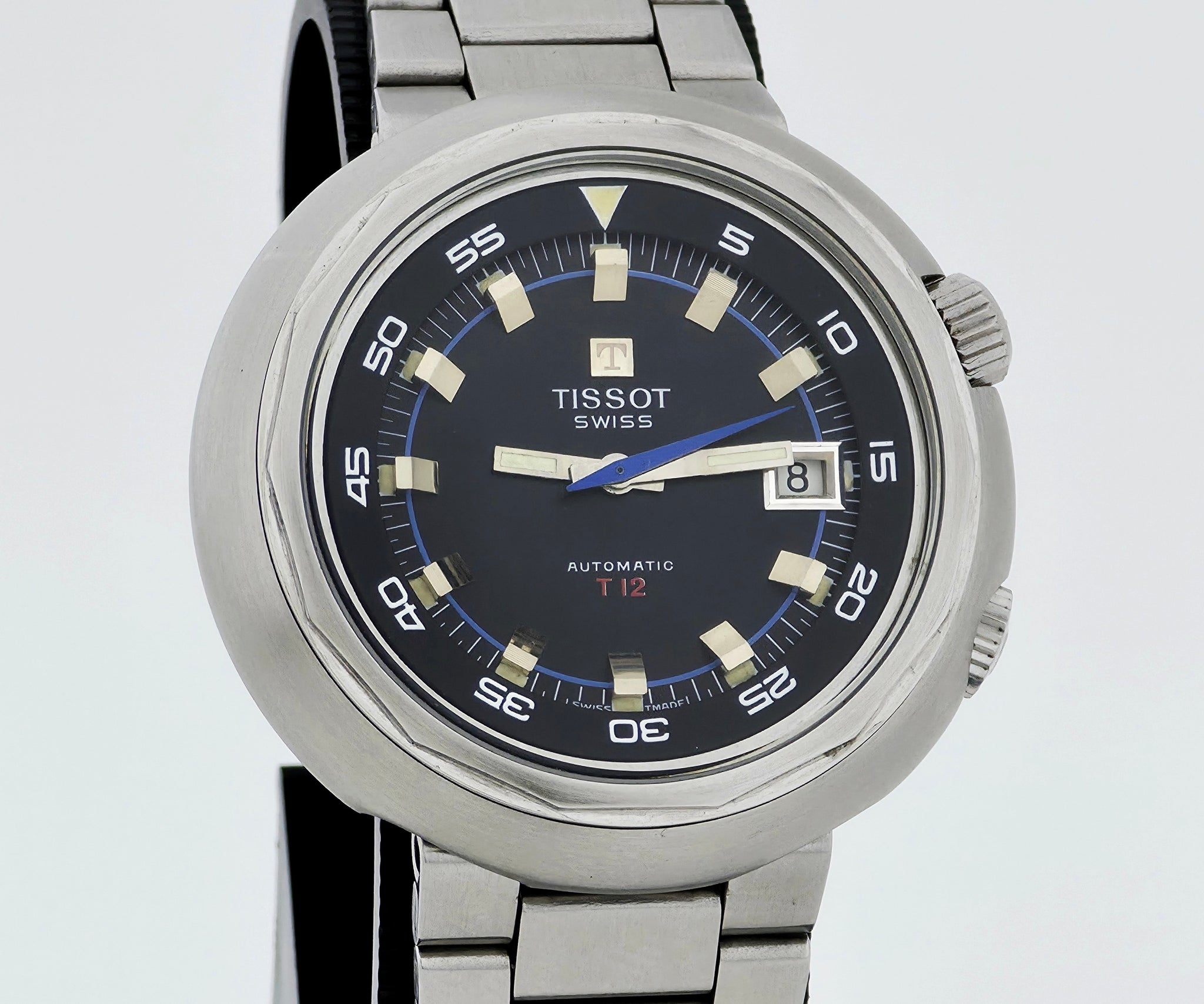 Vintage TISSOT  T-12 Super Compressor Automatic Cal.784.2  Steel 44mm watch Ref: 44678