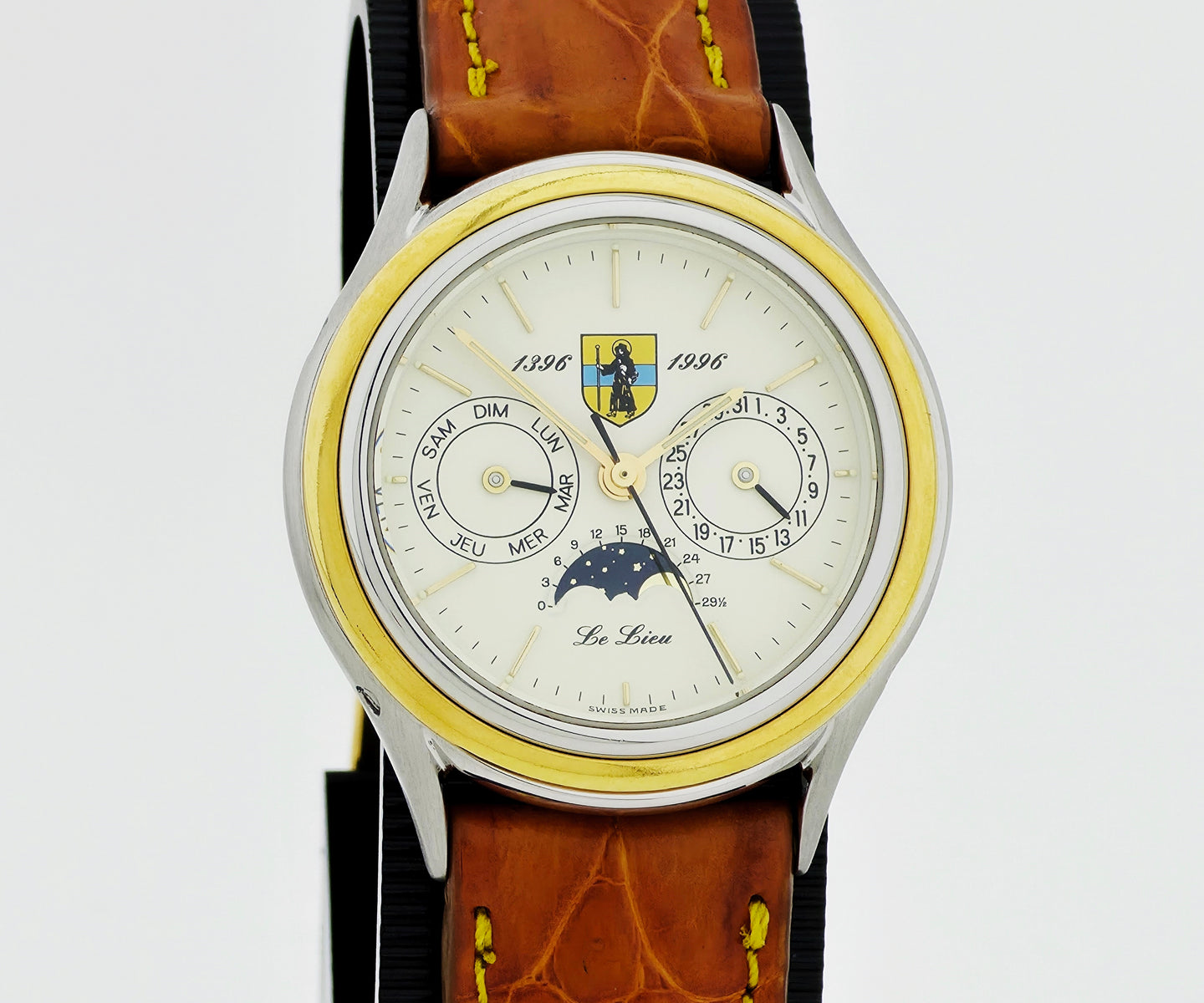 Le Lieu ( Kelek ) DUBOIS DEPRAZ day-date moon phase, automatic Two-tone case 35mm