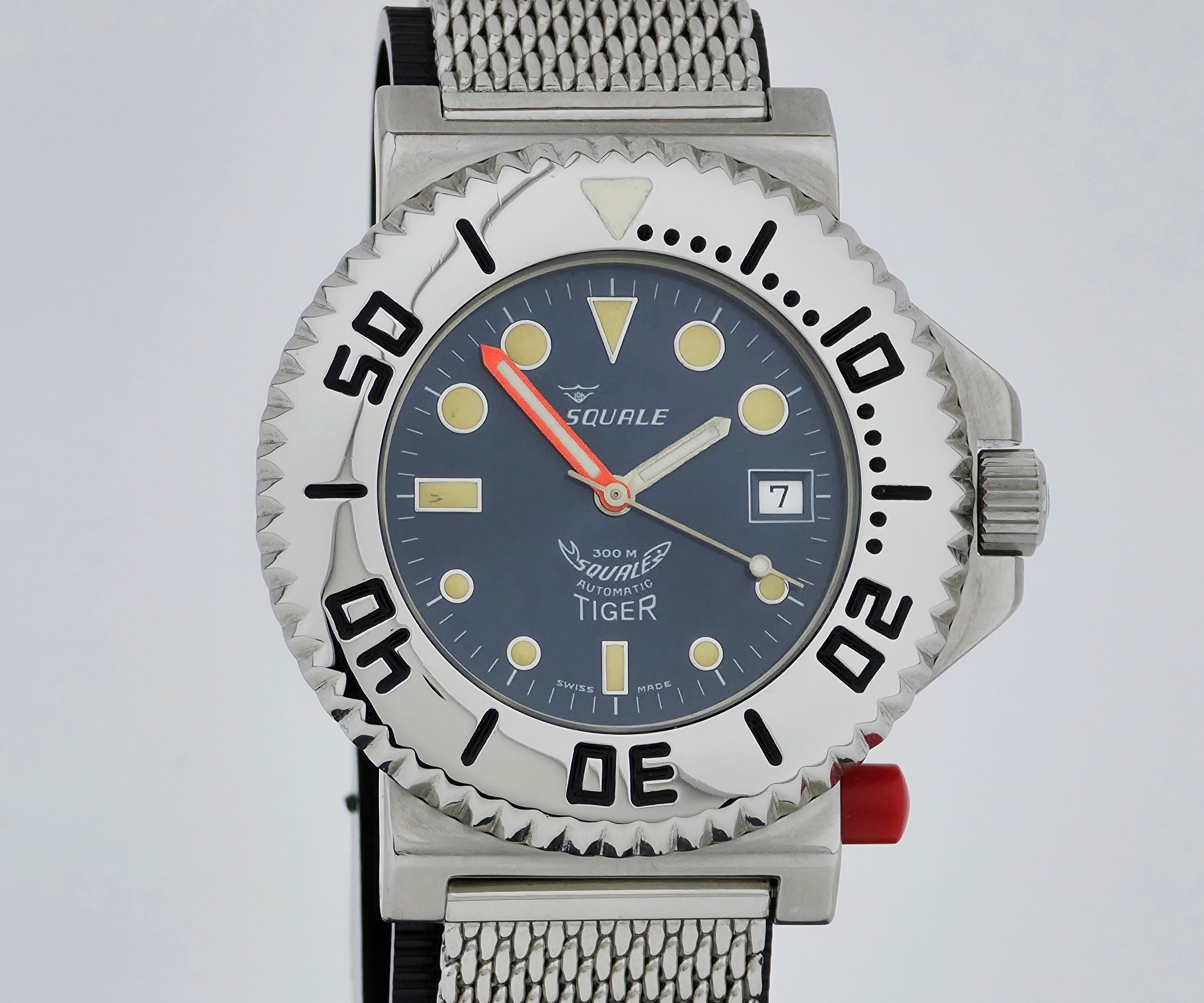 パーツ TA SQUALE 130-50T Squale TIGER Automatic 300m divers watch 44mm Steel case Ref: 2007