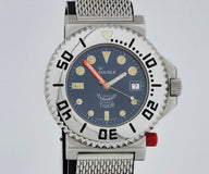 Squale TIGER Automatic 300m divers watch 44mm Steel case Ref: 2007