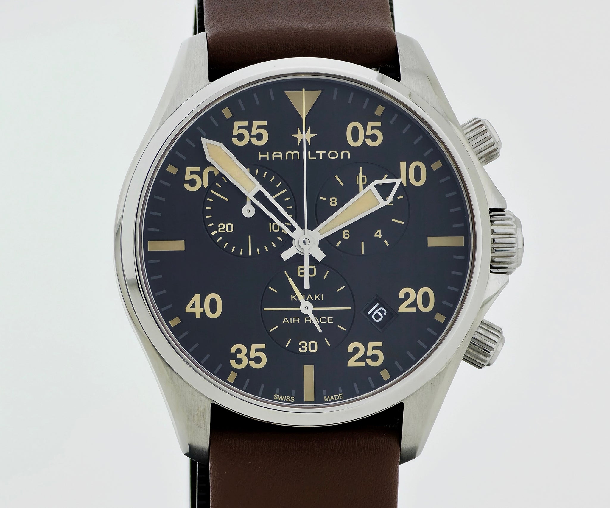 Hamilton Aviation Khaki Pilot Chronograph Quartz 43mm Steel case Ref: H767220