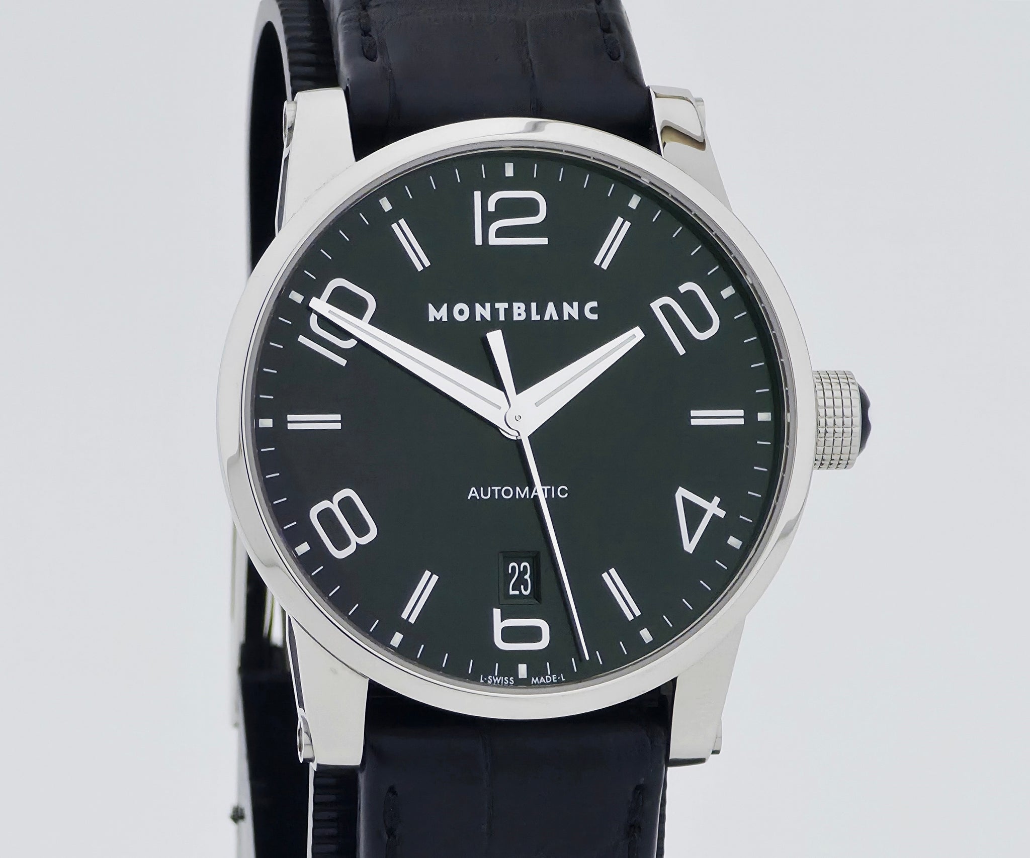 Montblanc TimeWalker Automatic, 39mm Stainless steel Men's watch Ref: 7210