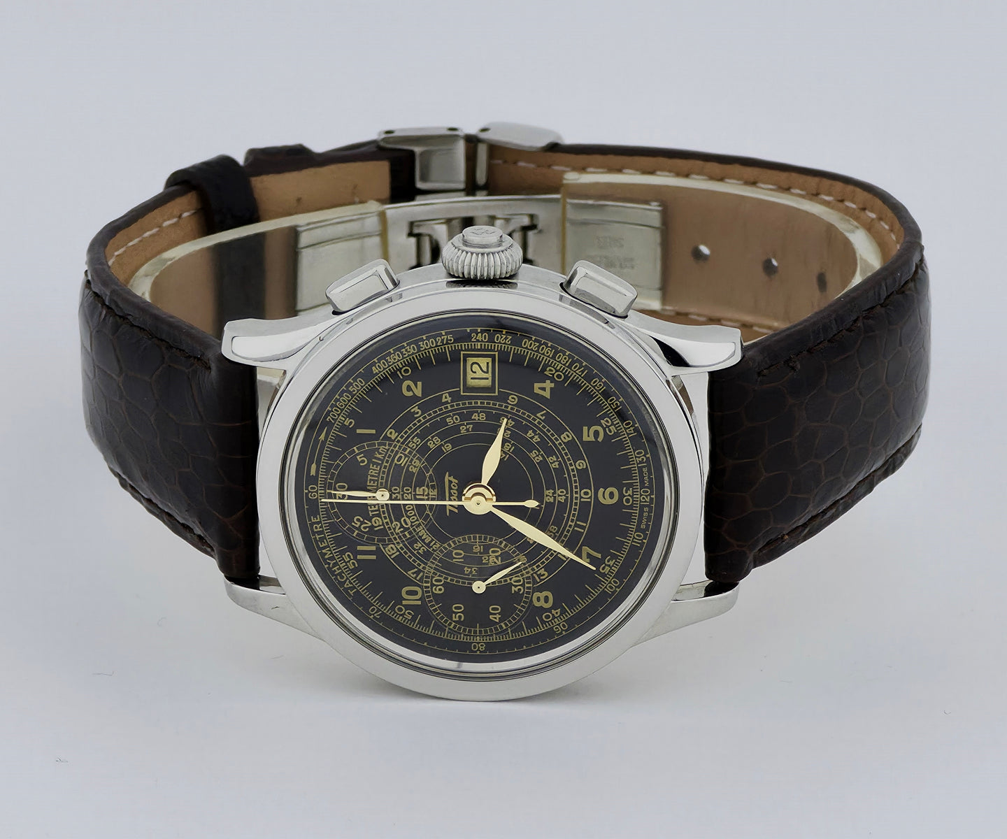 TISSOT  Janeiro Chronograph Mechanical 37mm Steel watch, limited edition ****/3333 Ref: Z199