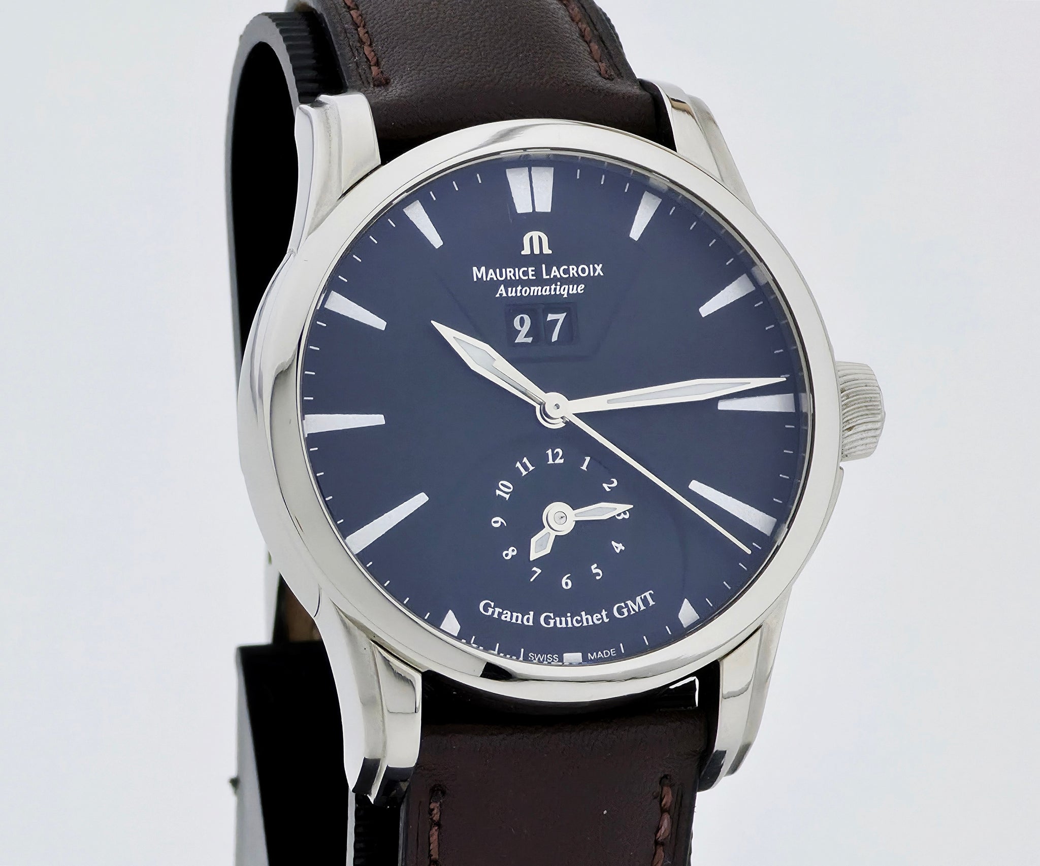 Maurice Lacroix Pontos Grand Guichet GMT Dual-Time, Automatic 40mm Steel PT6098