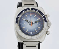 Vintage FALCON chronograph mechanical Cal. 7734 Steel Diver watch 42mm