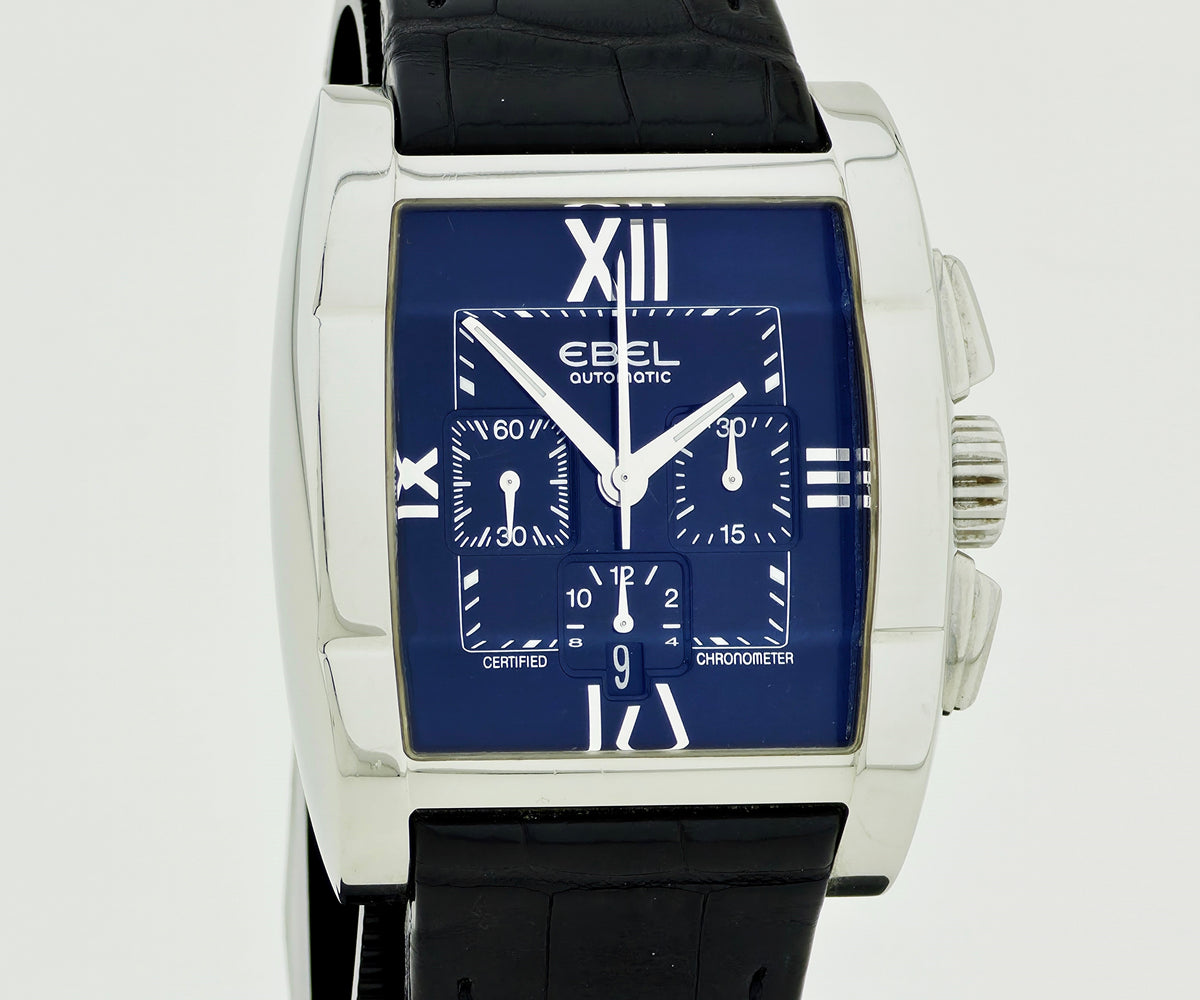 EBEL Tarawa Chronograph Automatic Cal. 137 Black Dial, 41mm Steel Case E9137 J40