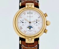 BURAN Poljot Basilika Moon Phase Chronograph Cal. 31679 Rose gold plated