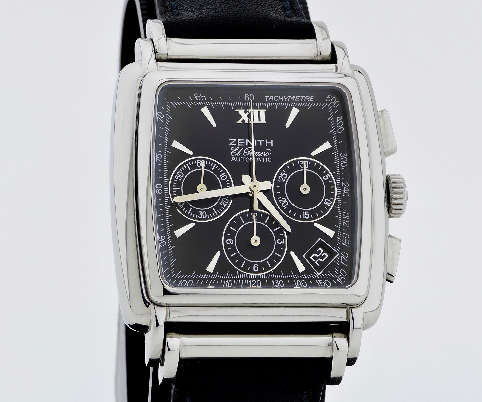 Zenith El Primero Chronograph Automatic Cal. 400 Steel Square Men's watch Ref: 90/01.0420.400