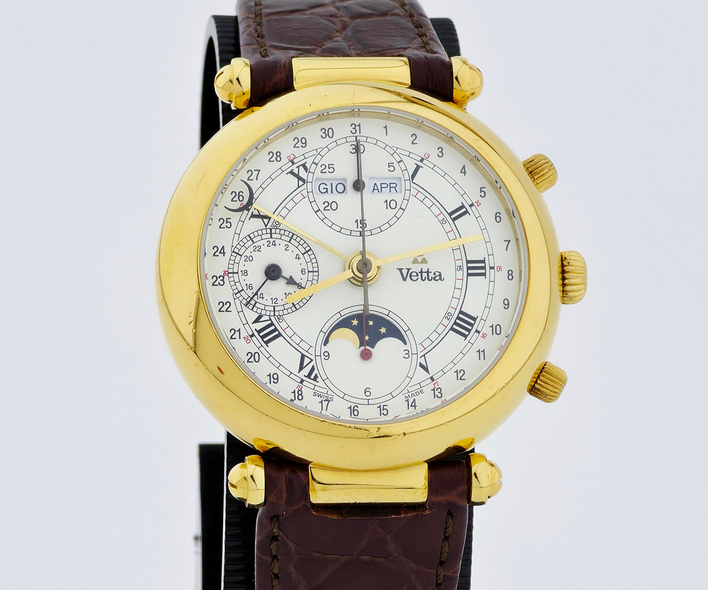 Vetta chronograph Automatic Cal 7751 Full calendar Moonphase Steel & Gold plated