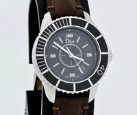 Christian Dior Christal Black Unisex Watch 34mm steel case Ref: CD11311F