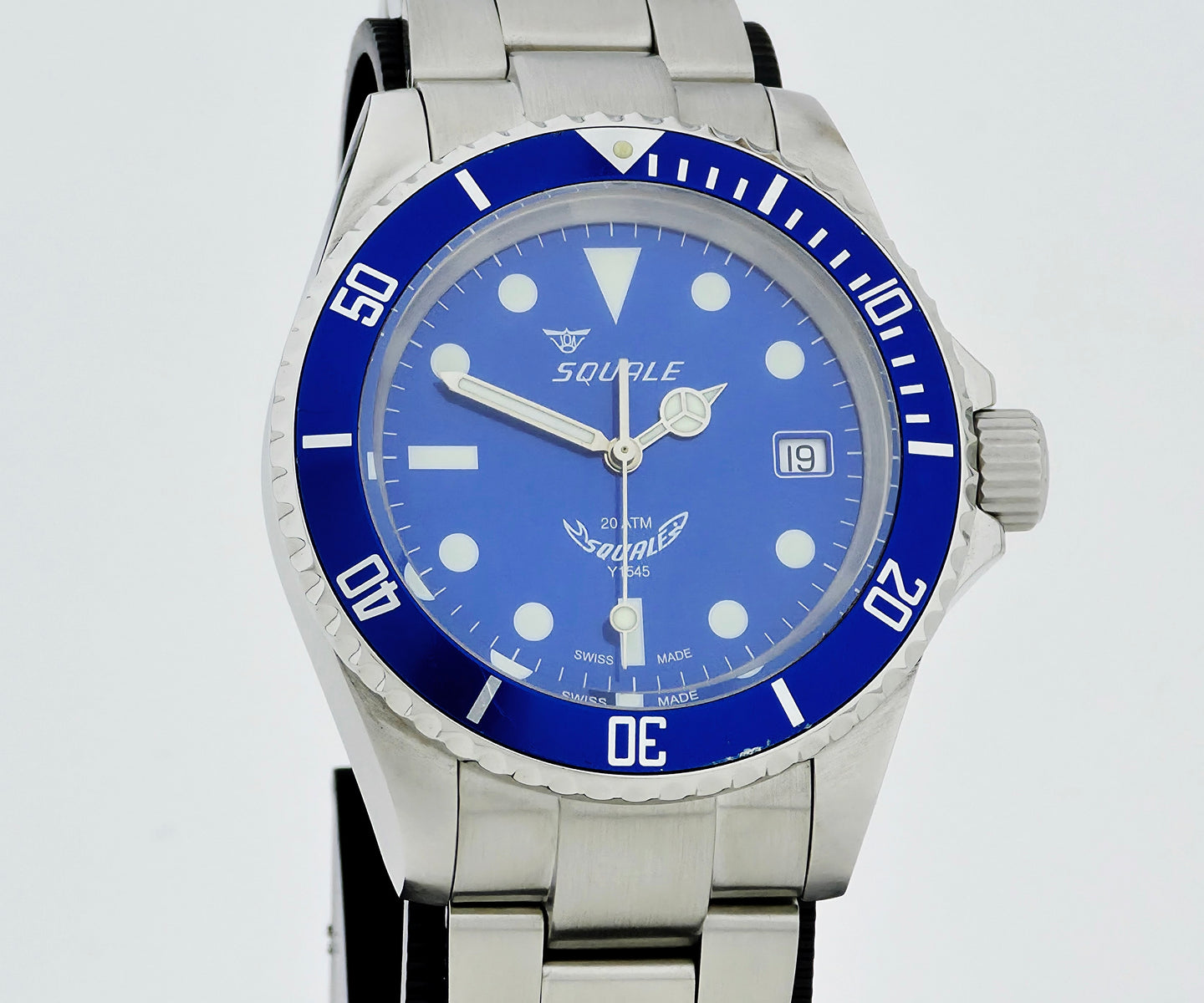 SQUALE Y1545 Automatic 20 ATM Diver's watch for men 40mm Steel case