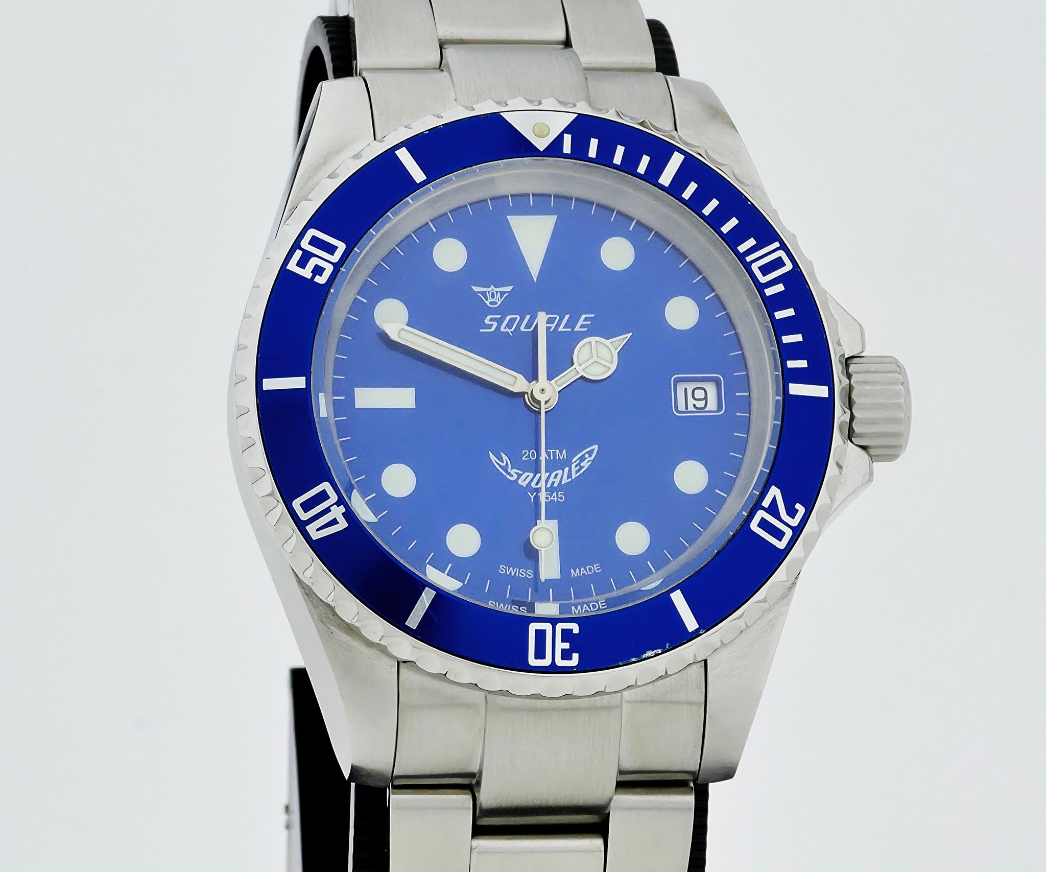 SQUALE Y1545 Automatic 20 ATM Diver's watch for men 40mm Steel case