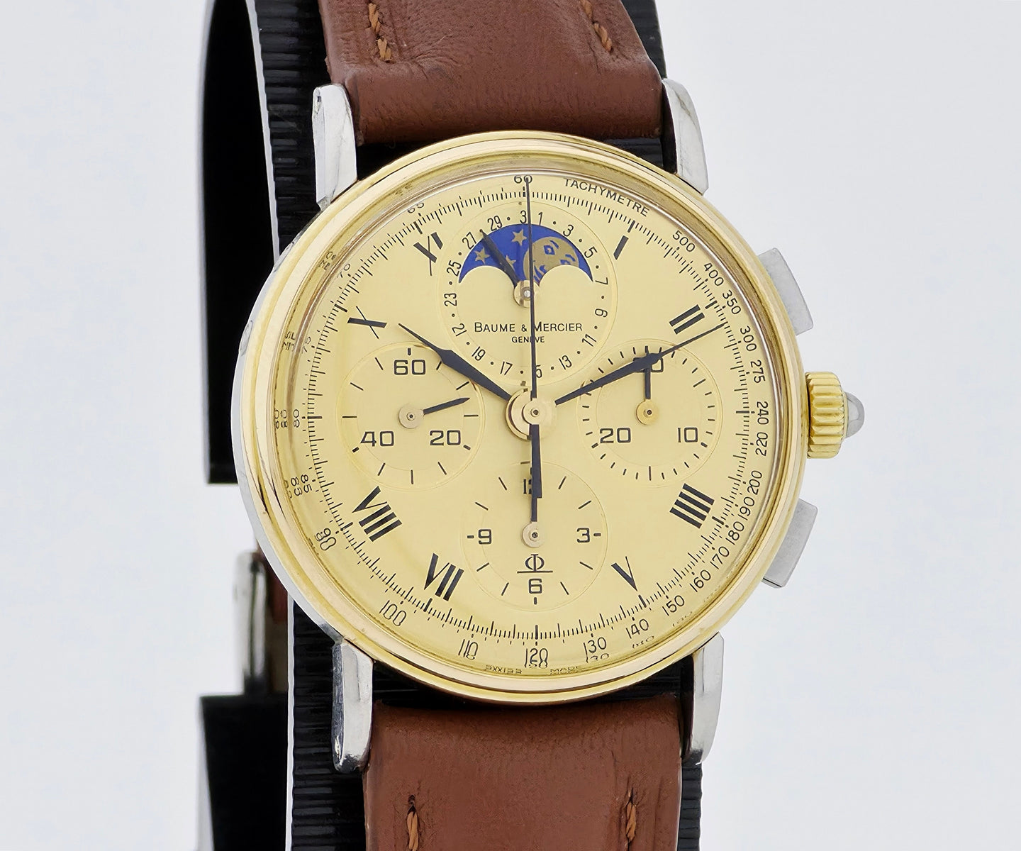Baume & Mercier Chronograph mechanical Cal. 1883 Moonphase Unisex Watch  6102.099