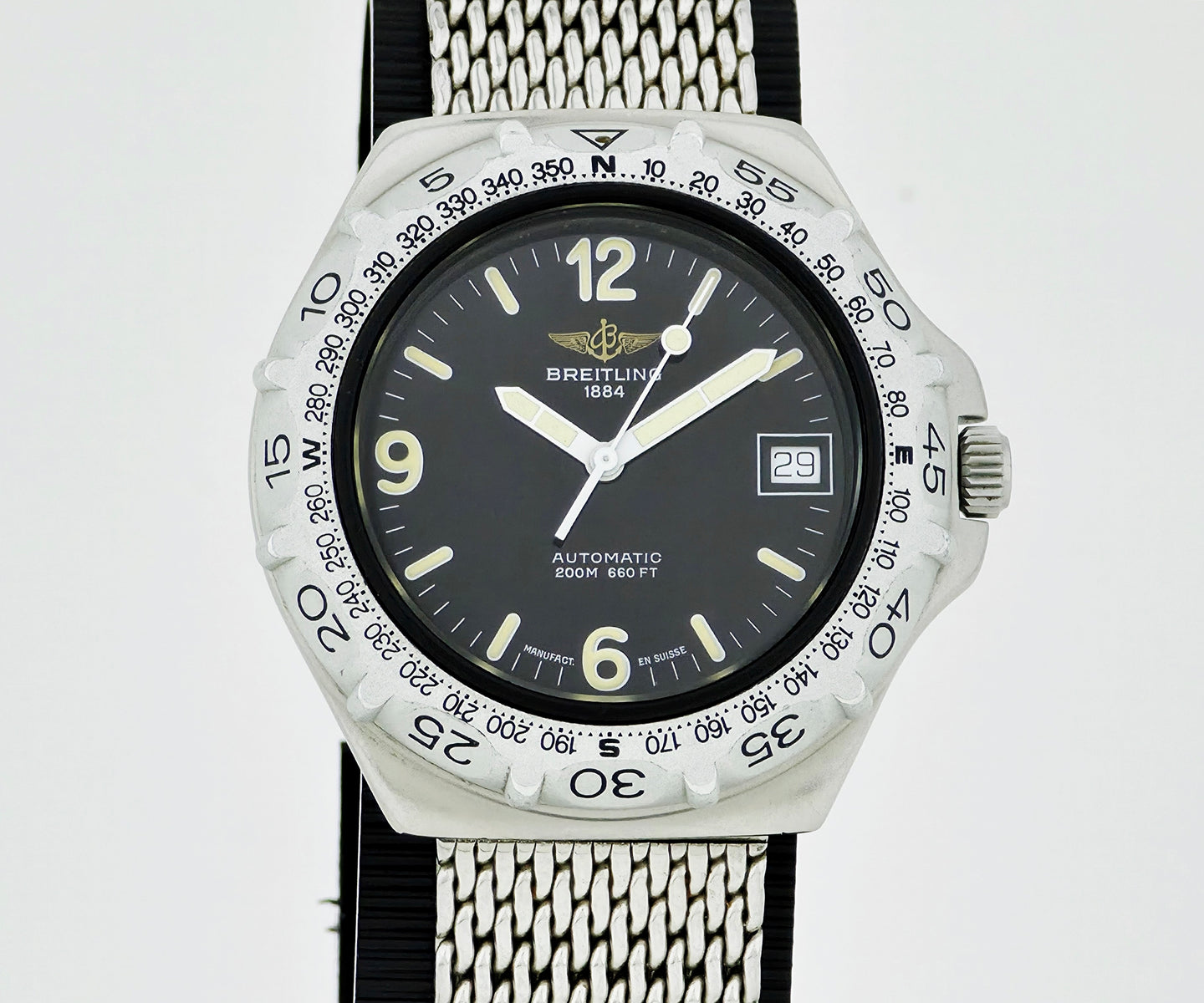 Breitling Colt Cristoforo Colombo automatic 37mm mid-size watch Ref: A10096