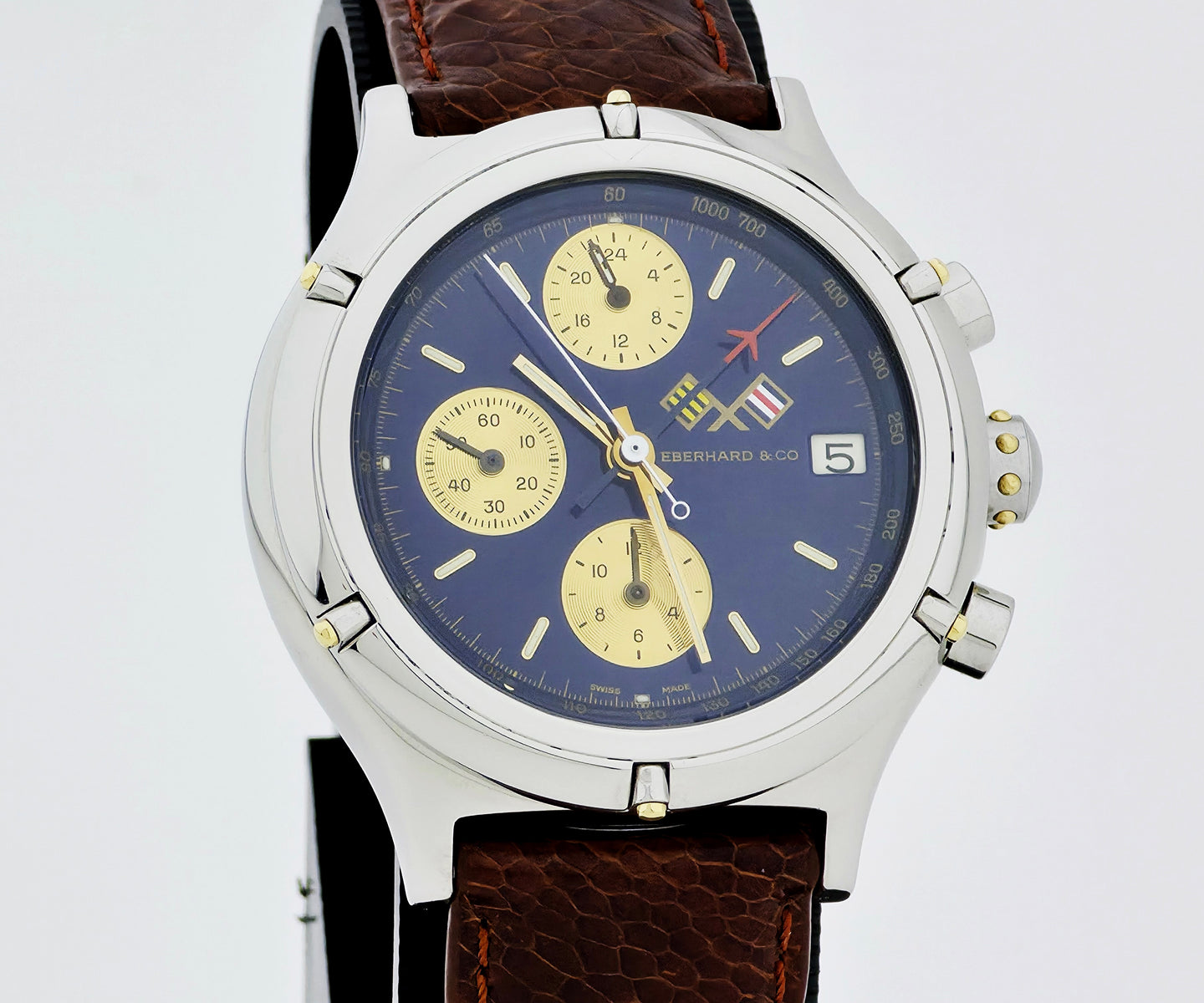 Eberhard & Co Grande Croisiere chronograph automatic Lemania 5100 Steel case 40mm 32022