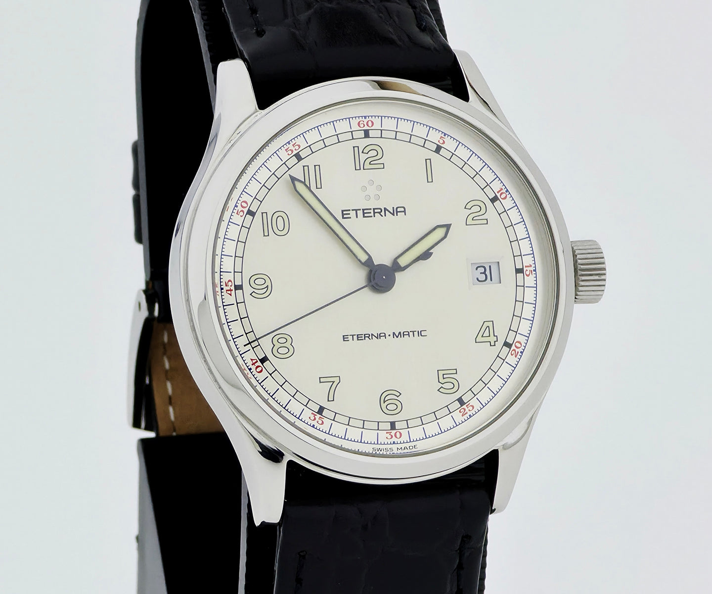 ETERNA-MATIC Cambridge Automatic 37mm Steel case Ref: 8507.41