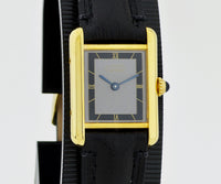 Cartier Must de Tank Vermeil 925 Silver & Gold plated Women's watch Ref: 5057001