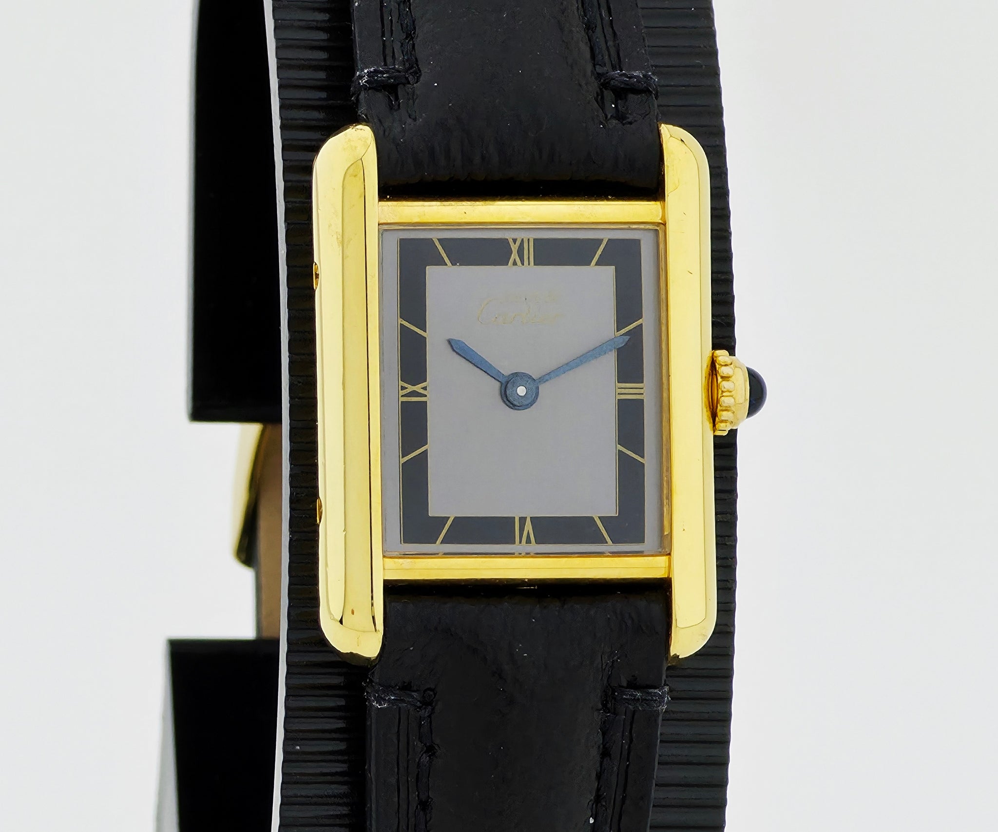 Cartier Must de Tank Vermeil 925 Silver & Gold plated Women's watch Ref: 5057001
