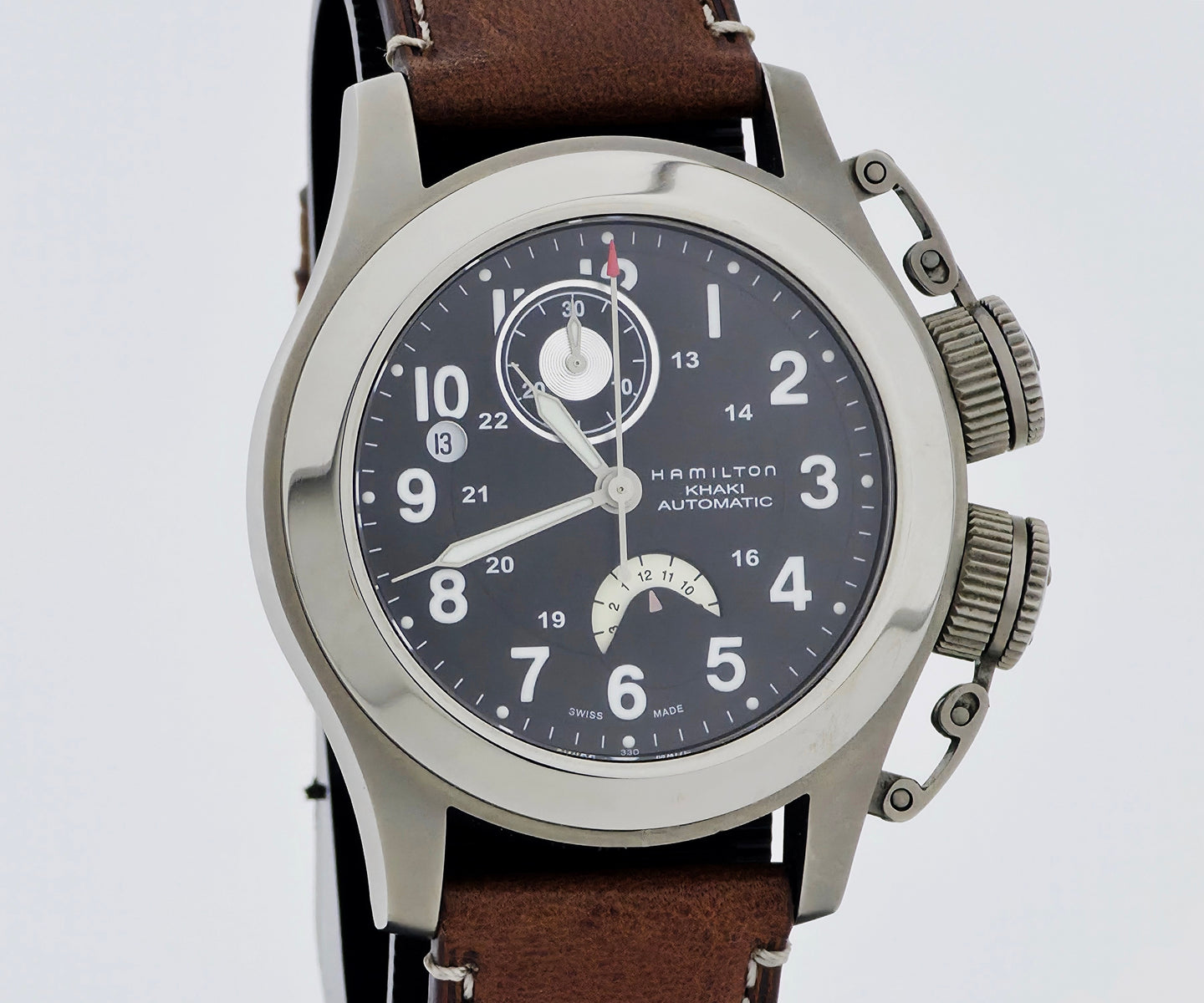 HAMILTON Khaki Navy Frogman, chronograph automatic 42mm Titanium Men's Watch Ref: H777160