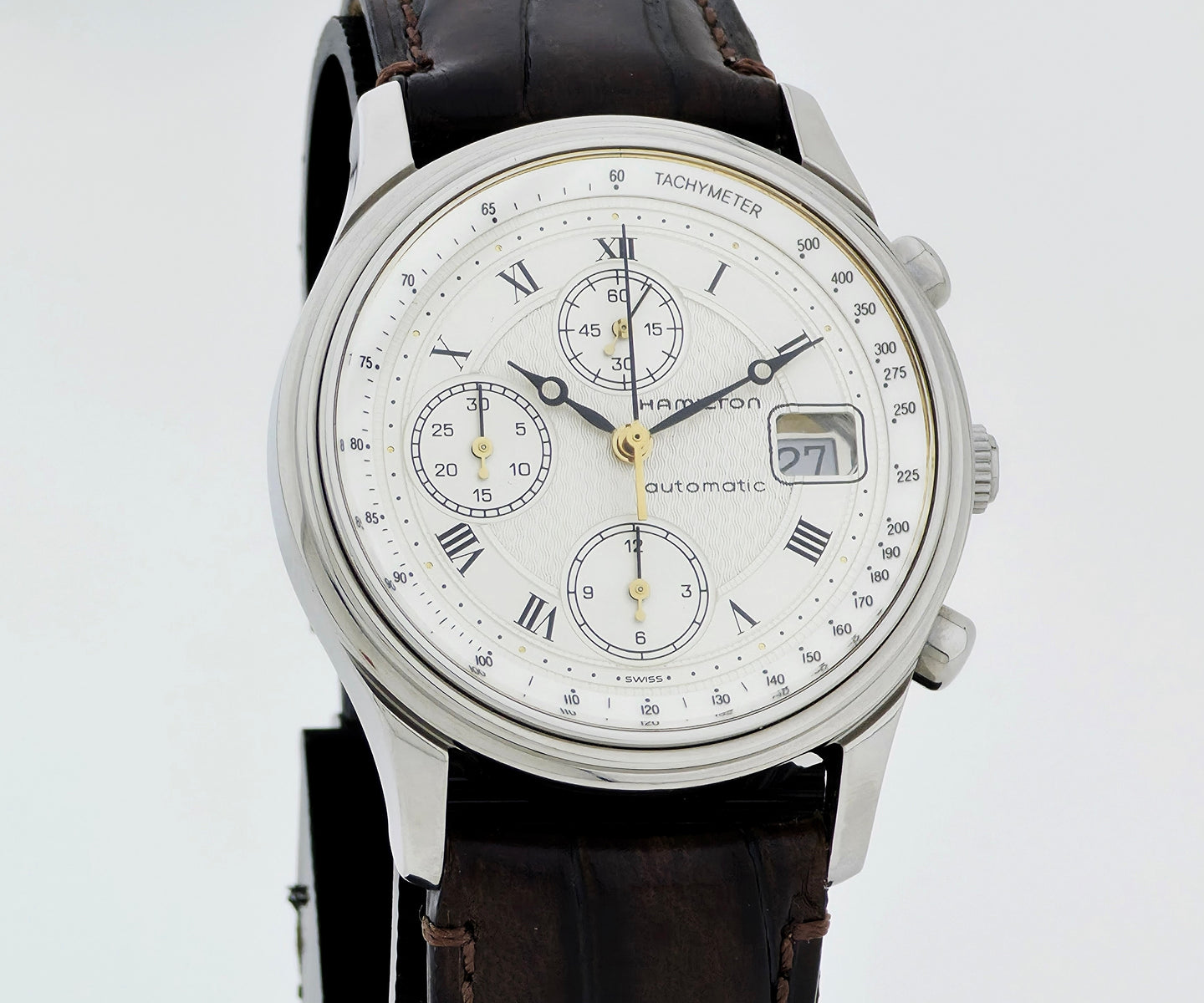 Rare HAMILTON Chronograph Automatic Cal. 2892 Steel case 38mm Ref: 9037