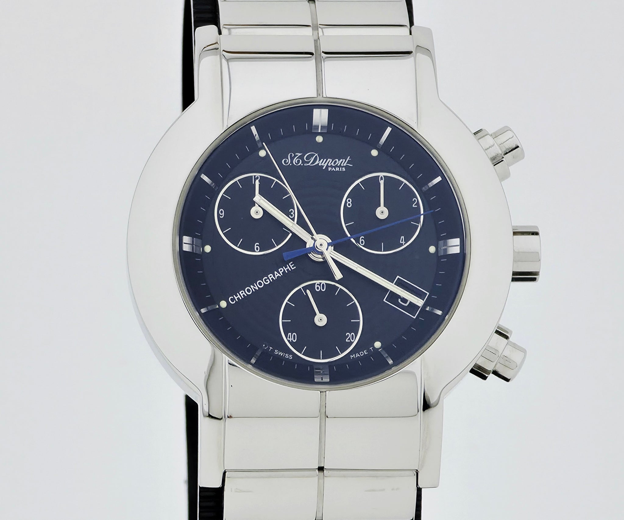 S.T. Dupont Paris Chronograph Quartz 40mm Stainless steel Men's Watch