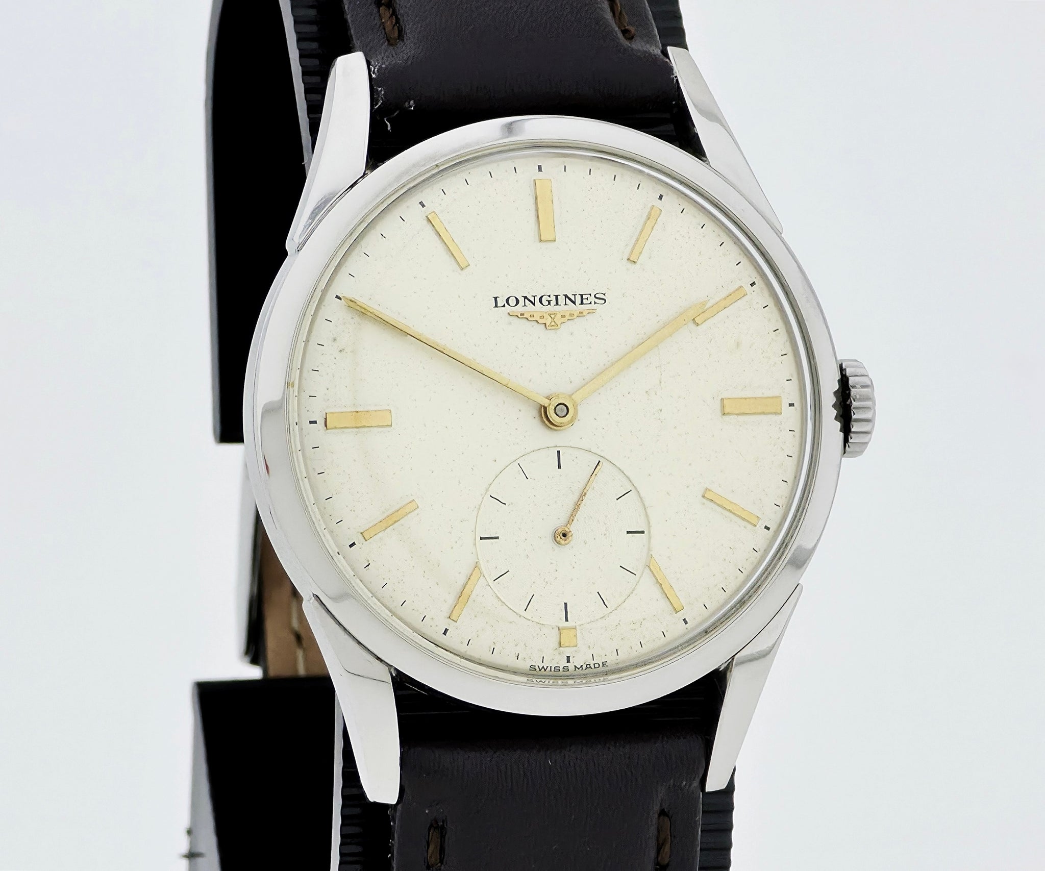 Vintage LONGINES Mechanical Cal. 12.68Z Steel case 35mm Ref: 6666