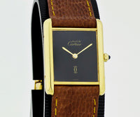 Cartier Must de Tank Vermeil Quartz 925 Silver & Gold plated Unisex watch 6 81006