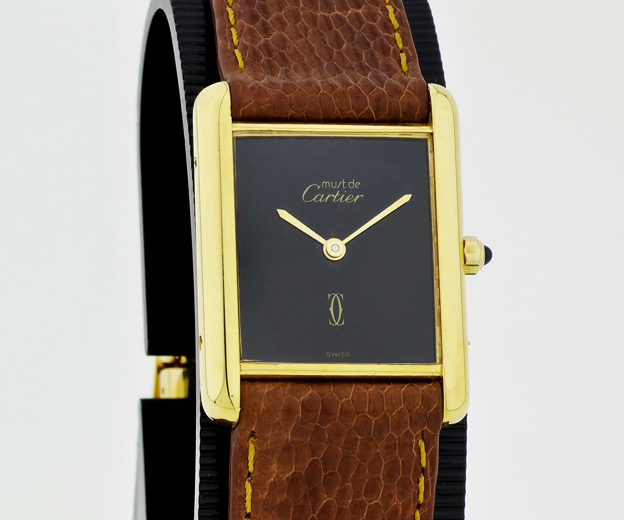 Cartier Must de Tank Vermeil Quartz 925 Silver & Gold plated Unisex watch 6 81006