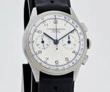 1940s Swiss Chronographe mechanical Excelsior Park 4.  Steel case 35.5mm