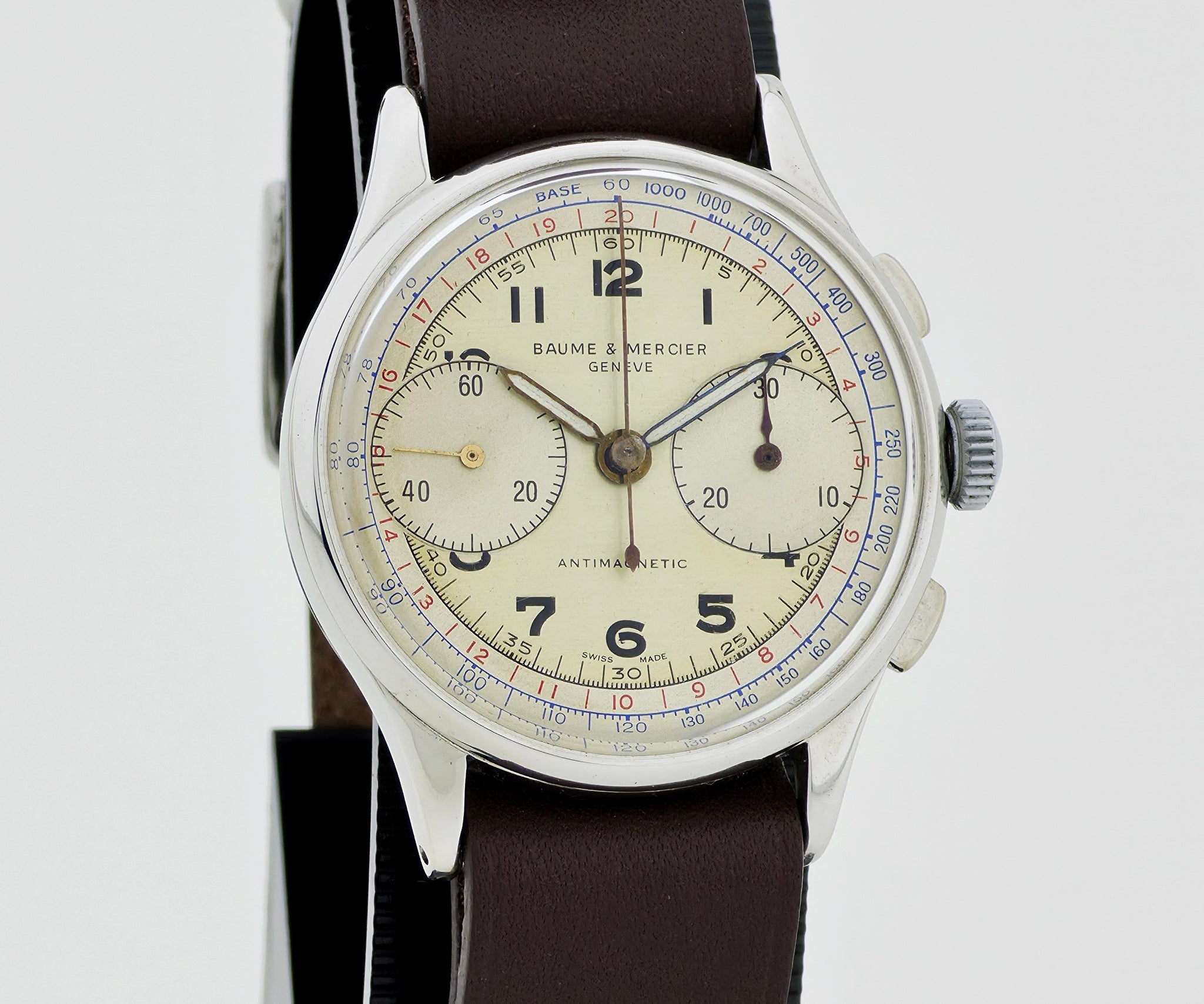 Vintage Baume & Mercier 1955 — The Doctor’s Chronograph mechanical Landeron Cal. 48